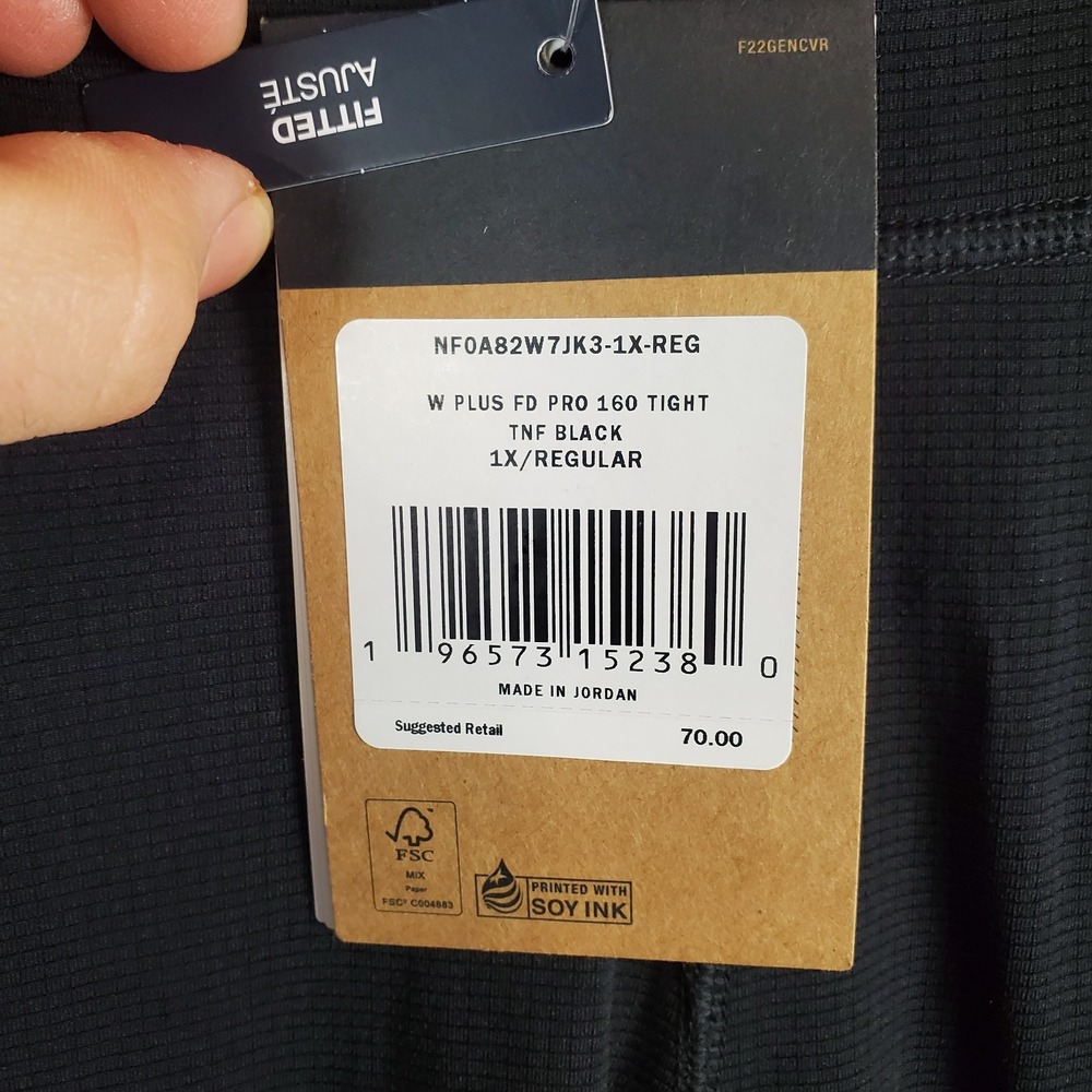 The North Face FD Pro 160 Tights Womens 1X Black Stretch Moisture Management - Picture 6 of 11